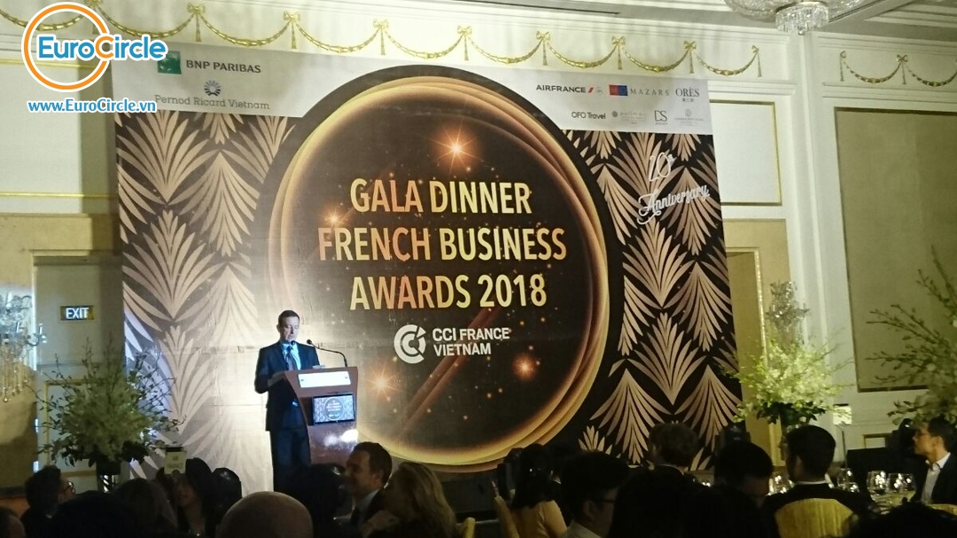 Ban Giám Đốc OFO Travel (EuroCircle) Tham Dự  Gala Dinner French Business Awards 2018